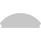 Ekena Millwork Segment Arch 3 Spoke Architectural Grade PVC Combination Pediment, 50"W x 19-3/8"H x 2-3/4"P PEDPC050X195SEG03 - alternate 6